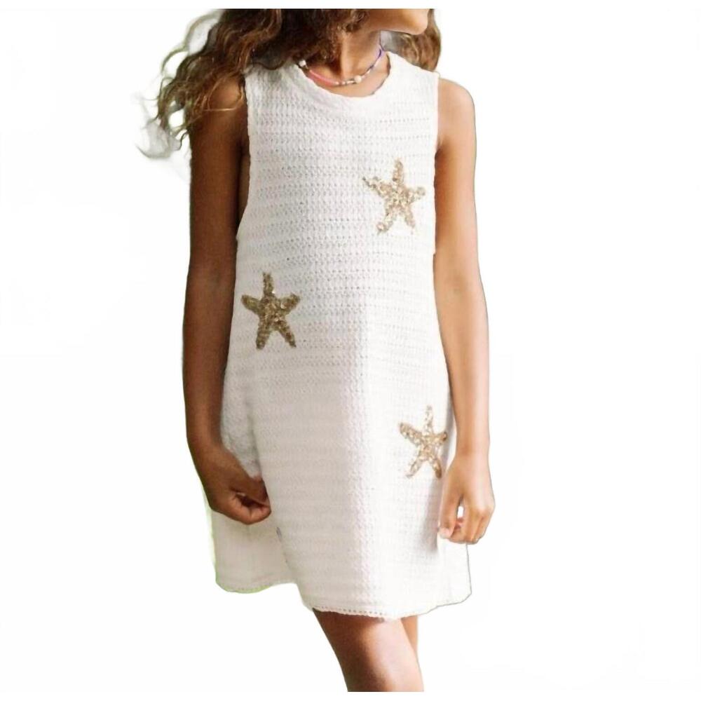 NEW FEATHER 4 ARROW island escape dress coverup in sea stars